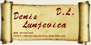 Denis Lunjevica vizit kartica